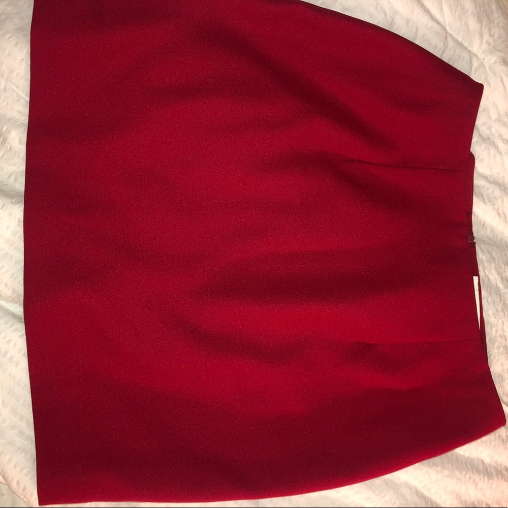 Red skirt